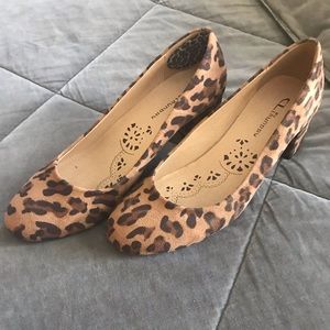 Chinese Laundry Leopard Print heel GREAT CONDITION